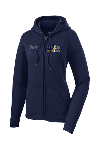 Ladies Sport-Wick Varsity Fleece Full-Zip Hooded Jacket